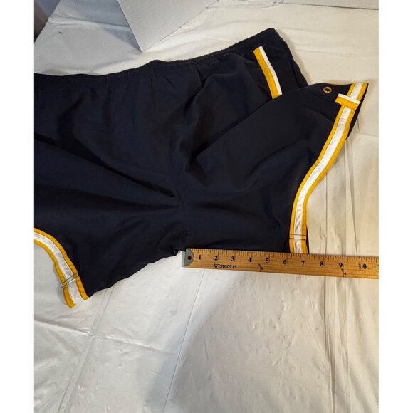 Chaps Men’s XL Black, Yellow, & White Swim Trunks With Drawstring & Pockets - Picture 9 of 9